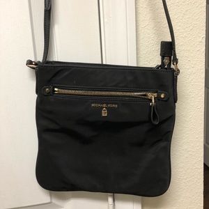 100% Authentic Black Kelsey Large Nylon Crossbody